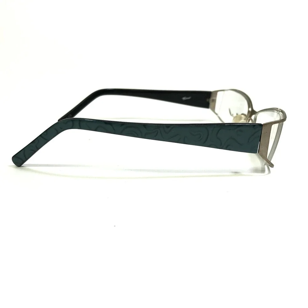 Tura Eyeglasses Frames MOD.152 PEG Black Blue Abstract Gray Semi Rim 53-15-130